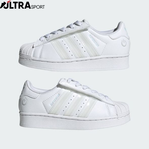 Детские кроссовки Superstar Led Lights Comfort Closure Elastic Lace Kids Originals JQ6419 цена