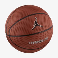 Мяч Баскетбольный Jordan Hyper Elite 8P Dark Amber/Black/Metallic Silver/Black 07 J.KI.00.858.07 цена