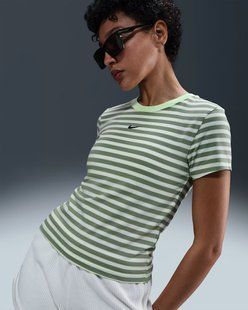 Женская футболка NIKE W NSW NK CHLL KNT TEE PNX HF9524-360 цена