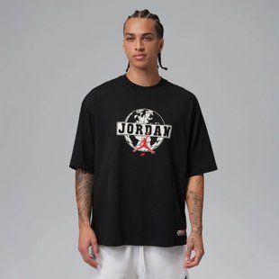 Мужская футболка JORDAN M J GLOBE GFX OVSZ SS CREW IQ0829-010 цена