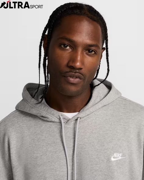 Толстовка чоловіча NIKE M NK CLUB FT OVERSIZED PO HDY HJ1816-063 ціна