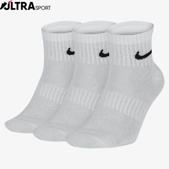 Шкарпетки Nike U Nk Everyday Ltwt Ankle 3Pr SX7677-100 ціна
