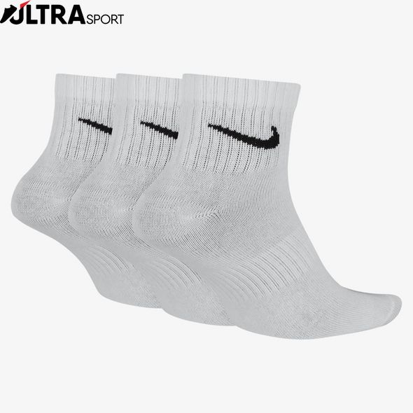 Шкарпетки Nike U Nk Everyday Ltwt Ankle 3Pr SX7677-100 ціна