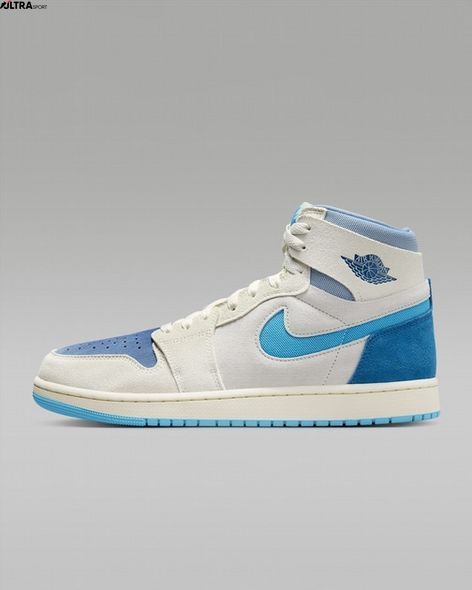 Кросівки чоловічі Air Jordan 1 Zoom Cmft 2 Shoes White/Light Blue DV1307-104 ціна