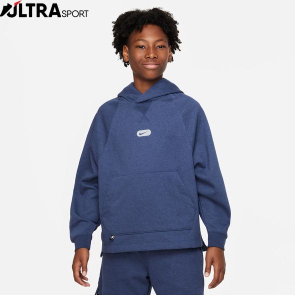 Дитяча толстовка Nike B Df Athl Flc Po Hoodie DX5374-410 ціна