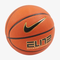 Мяч Баскетбольный Nike Elite Championship 8P 2.0 Deflated Amber/Black/Metallic Gold/Black 07 N.100.9913.891.07 цена