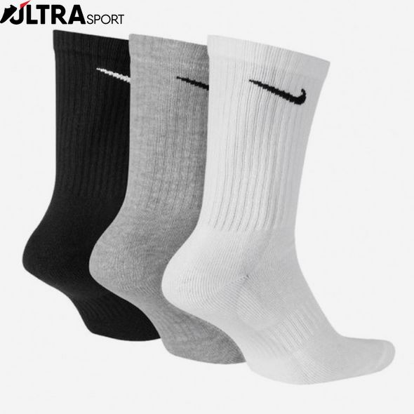 Шкарпетки Nike U Nk Everyday Ltwt Crew 3Pr Артикул: SX7676-901 ціна