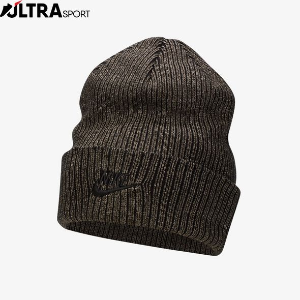 Шапка Nike U Peak Beanie Sc Metallic L FJ8687-010 цена