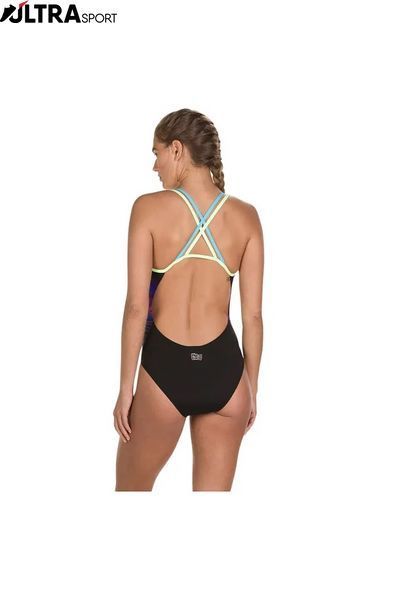 Жіночий купальник Speedo NEON FAN PLMT DOUB XBCK AF BLACK/GREEN 8-10626D279 ціна