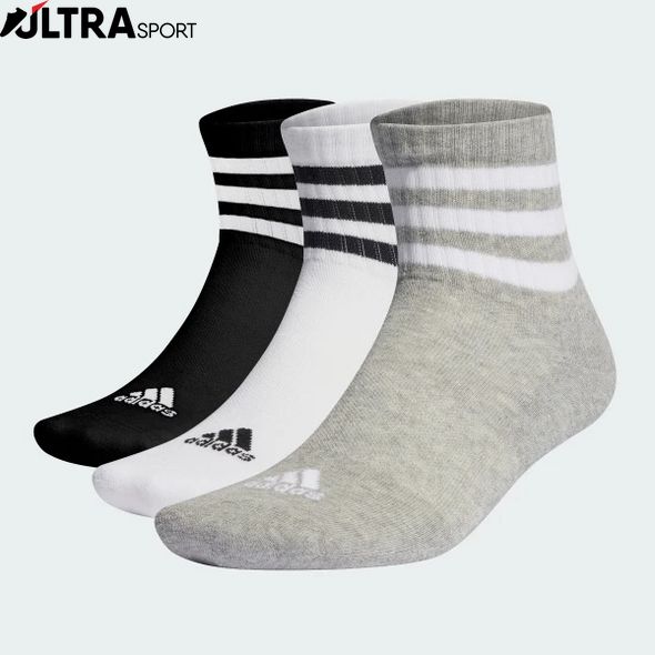 Три Пари Шкарпеток 3-Stripes Cushioned Sportswear Mid-Cut Performance IC1318 ціна