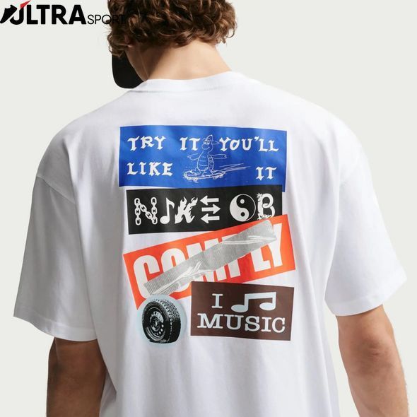 Мужская футболка NIKE SB STICKERS IH1435-100 цена