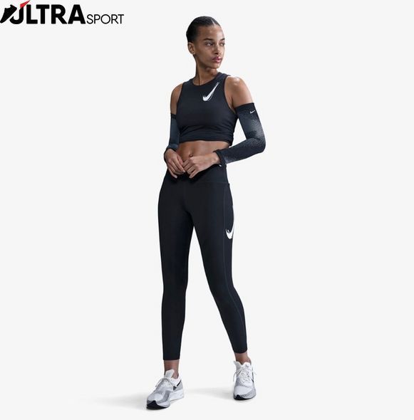 Лосіни жіночі NIKE W NK FAST DRI-FIT MR 7/8 TGT SW HV8555-010 ціна