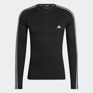 Лонгслив мужской Adidas Techfit 3-Stripes Training Hd3532 цена