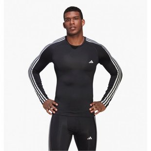 Лонгслів чоловічий Adidas Techfit 3-Stripes Training Hd3532 ціна