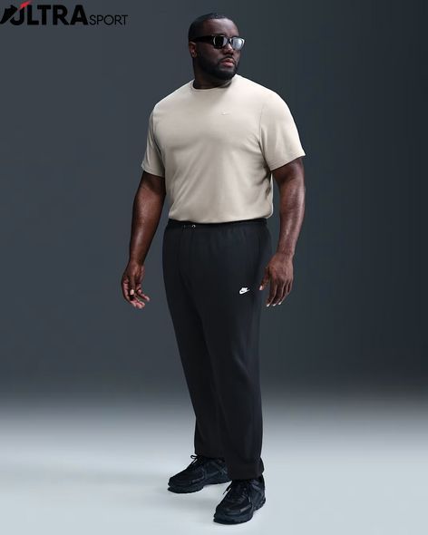 Чоловічі штани NIKE M NK CLUB BB CUFF PANT FN3808-010 ціна