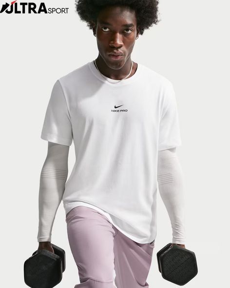 Чоловіча футболка NIKE M NK DF TEE STD PRO IH1947-100 ціна