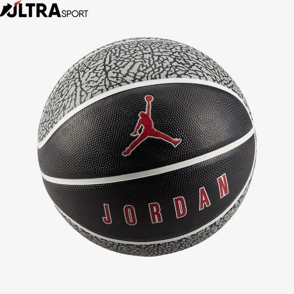 М'Яч Баскетбольний Jordan Playground 2.0 8P Deflated Wolf Grey/Black/White/Varsity Red 07 J.100.8255.055.07 ціна
