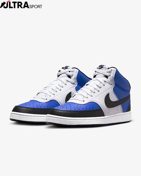 Кроссовки Nike Court Vision Mid Next Nature Shoes White/Blue FQ8740-480 цена