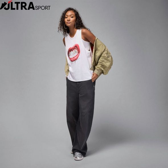 Женская майка JORDAN W J FLT SLVLS GFX TEE GR HV0223-100 цена