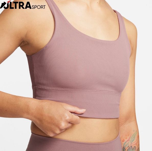 Топ женский NIKE W ALATE SOLO RIB BRA FQ0410-208 цена