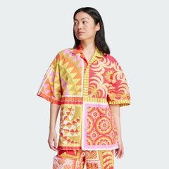 Рубашка женская Adidas X Farm Rio Shirt Yellow/Orange IT7266 цена