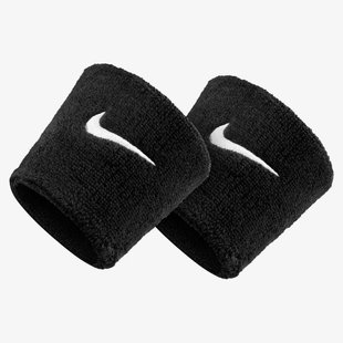 Напульсник Nike Swoosh Wristbands Black/White N.NN.04.010.OS цена