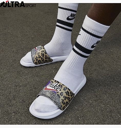 Шльопанці жіночі Nike Victori One Slide Print White CN9676-104 ціна