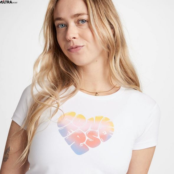 Футболка жіноча CONVERSE HEART GRAPHIC TEE 10028331-102 ціна