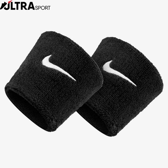 Напульсник Nike Swoosh Wristbands Black/White N.NN.04.010.OS цена