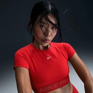 Женский топ NIKE W NP Dri-FIT SS CROP TOP TT GX HM6369-657 цена