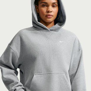Жіноча толстовка NIKE W NK STUDIO FLEECE HVY (HEAVYWEIGHT) OS PO HDY IO2105-063 ціна
