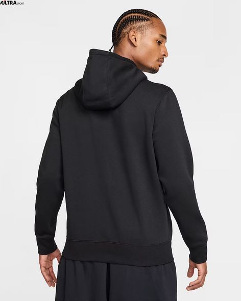 Толстовка чоловіча Nike Club Bb Fz Black FN3861-010 ціна