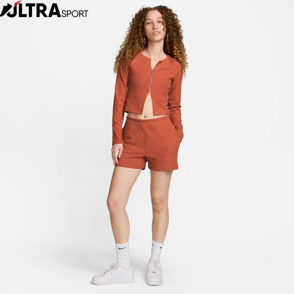 Толстовка Женская Nike W Nsw Chll Knt Rib Fz Crdgn Fn3682-825 FN3682-825 цена