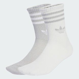 Дві пари шкарпеток 3-Stripes Glitter Crew Originals JX5204 ціна