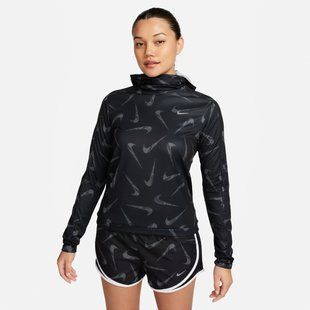Лонгслив женский Nike W Dri-Fit Swsh Prnt Pacer Hooded FB4952-010 цена