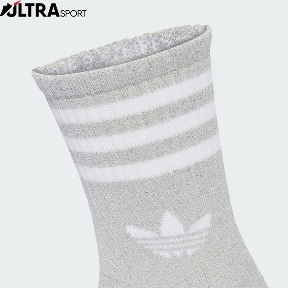 Дві пари шкарпеток 3-Stripes Glitter Crew Originals JX5204 ціна