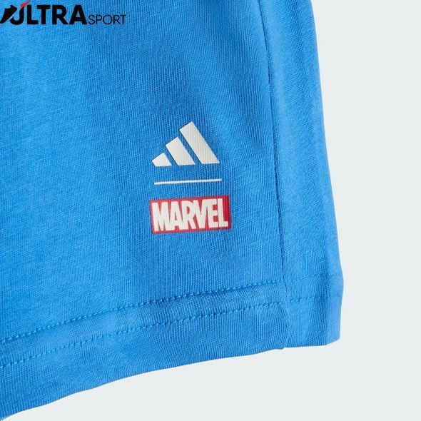 Комплект дитячий: футболка та шорти adidas Marvel Avengers JZ3552 ціна
