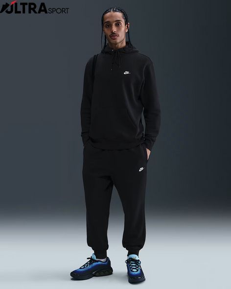 Чоловіча толстовка з капюшоном NIKE M NK CLUB BB PO FN3859-010 ціна