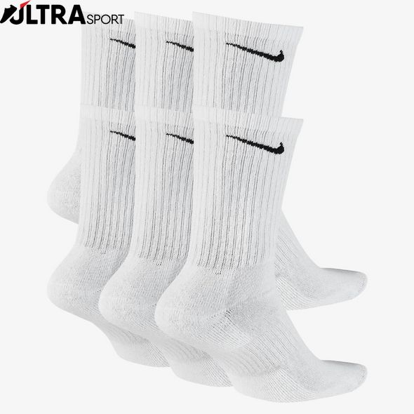 Шкарпетки Nike U Nk Everyday Cush Crw 6Pr 132 SX7666-100 ціна