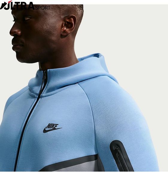 Мужская толстовка NIKE M NK TCH FLC FZ WR HOODIE HV0949-486 цена