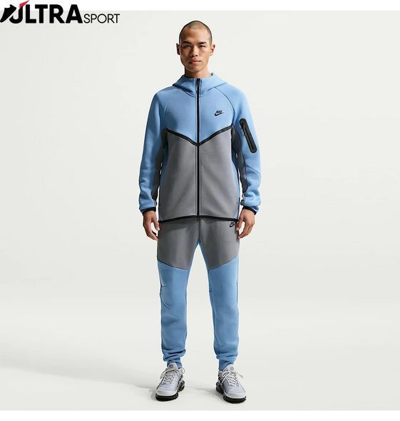 Мужская толстовка NIKE M NK TCH FLC FZ WR HOODIE HV0949-486 цена