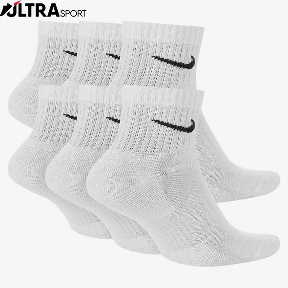 Шкарпетки Nike U Everyday Csh Ankl 6Pr 132 SX7669-100 ціна