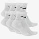 Шкарпетки Nike U Everyday Csh Ankl 6Pr 132 SX7669-100 ціна