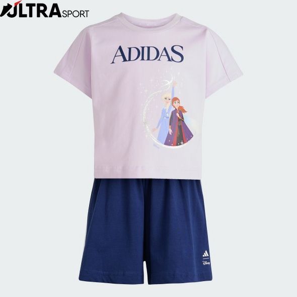 Комплект детский: футболка и шорты ADIDAS DISNEY FROZEN Sportswear JZ3578 цена