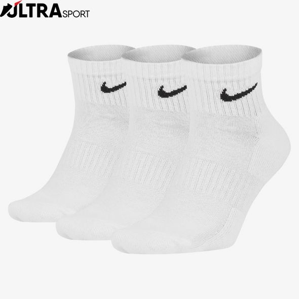 Шкарпетки Nike U Everyday Csh Ankl 3Pr 132 SX7667-100 ціна