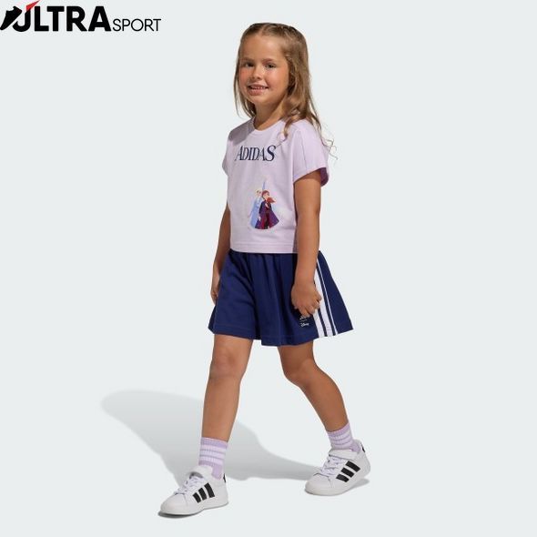 Комплект детский: футболка и шорты ADIDAS DISNEY FROZEN Sportswear JZ3578 цена