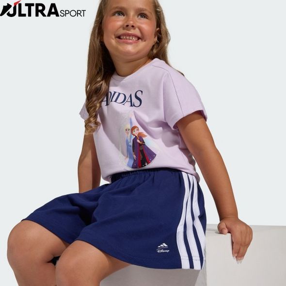 Комплект детский: футболка и шорты ADIDAS DISNEY FROZEN Sportswear JZ3578 цена
