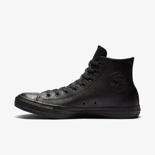 Кеди Converse Chuck Taylor All Star Hi Leather Black Mono 135251C ціна