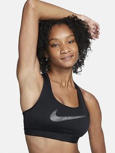 Жіночий топ Nike W Dri-Fit Swsh Pded Hbr Bra FB4124-010 ціна