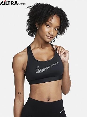 Жіночий топ Nike W Dri-Fit Swsh Pded Hbr Bra FB4124-010 ціна